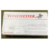 50 rnds Winchester .380 Ammo