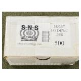 500 ct .358 Wad Cutter Bullets