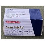 500 rnds Federal Gold Medal .22LR Ammo