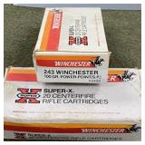 40 rnds Winchester .243 Ammo