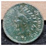 1875 Indian Head Cent Dark