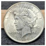 1924 Peace Dollar XF