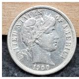 1900-S Barber Dime MS60