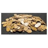 (4) Hundred S. Mint Wheat Cents 1940-1955