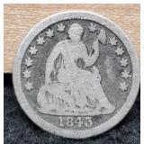 1843 Liberty Seated Half Dime