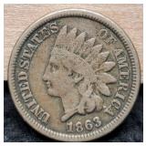 1863 Indian Head Cent