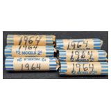 (6) Rolls 1964 J. Nickels