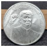 2020 1 Troy Oz. Silver Trump President Round