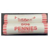 (2) Rolls 2009-D L. Cents Presidency BU