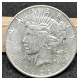 1922-D Peace Dollar AU