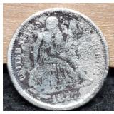 1877-CC Liberty Seated Dime