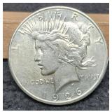 1926-S Peace Dollar AU
