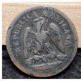 1892 Mexico 1 Centavo