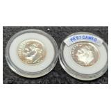 (2) Silver Proof Dimes 1963, 1964