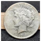 1924 Peace Dollar F