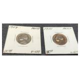 (2) Proof Nickels 1954, 1955