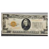 1928 $20 Gold Certificate Note XF+
