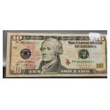 2017A $10 Star Federal Reserve Note Unc.