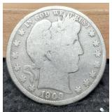 1909 Barber Half Dollar