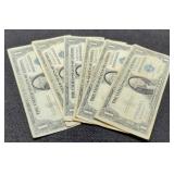 (6) 1935 $1 Silver Certificate Notes