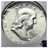 1959-D F. Half Dollar MS63