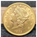 1893-S $2- Gold Liberty Double Eagle BU