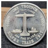 1 Troy Oz. Silver Trade Unit Round