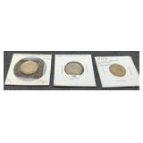 (3) VF Buffalo Nickels 1915, 37, 38-D