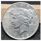 1925-S Peace Dollar Unc.