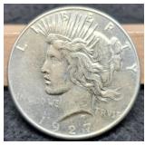 1927-S Peace Dollar Unc.