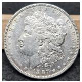 1887 Morgan Dollar XF