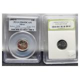 (2) Slab Proof Dimes 2000-S