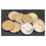 (11) Different L. Cents 1909-1919