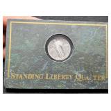 1926 Standing Liberty Quarter w/ Display Holder