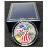 2000 Silver Eagle Colorized w/