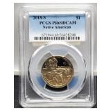 2018-S Slab Proof Native American Dollar