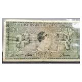 1956 Luxembourg 100 Francs Banknote