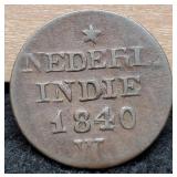 1840 North Indies Cent XF