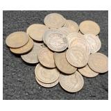 (30) Indian Head Cents Back To 1889