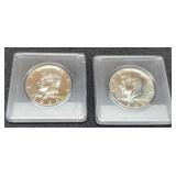 (2) Silver Proof K. Half Dollar 1968-S, 69-S