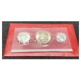 1976 3 Silver Coin Bicentennial Set Unc.