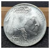 2011 1 Troy Oz. Silver Buffalo/Indian Round