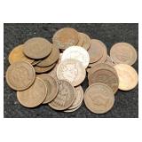 (30) Indian Head Cents Back To 1887