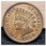 1900 Indian Head Cent XF