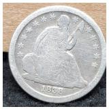 1838 Liberty Seated Dime