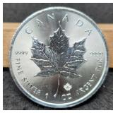 2016 1 Troy Oz. Silver Canada $5 Maple Leaf