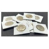 (10) 40% Silver 1968-D K. Half Dollars Unc.