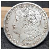1890-CC Morgan Dollar VF
