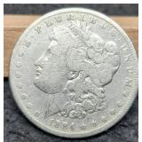 1884 Morgan Dollar F