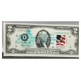 2003 $2 FR Note Unc. Stamped John Deere